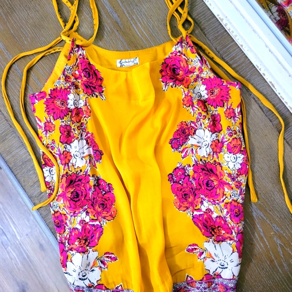Free People intimate collection silk top